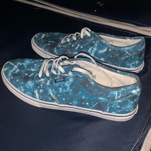 Blue galaxy vans